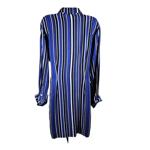 H&M STRIPED FRONT TIE DETAIL DRESS - Picture 7 of 11